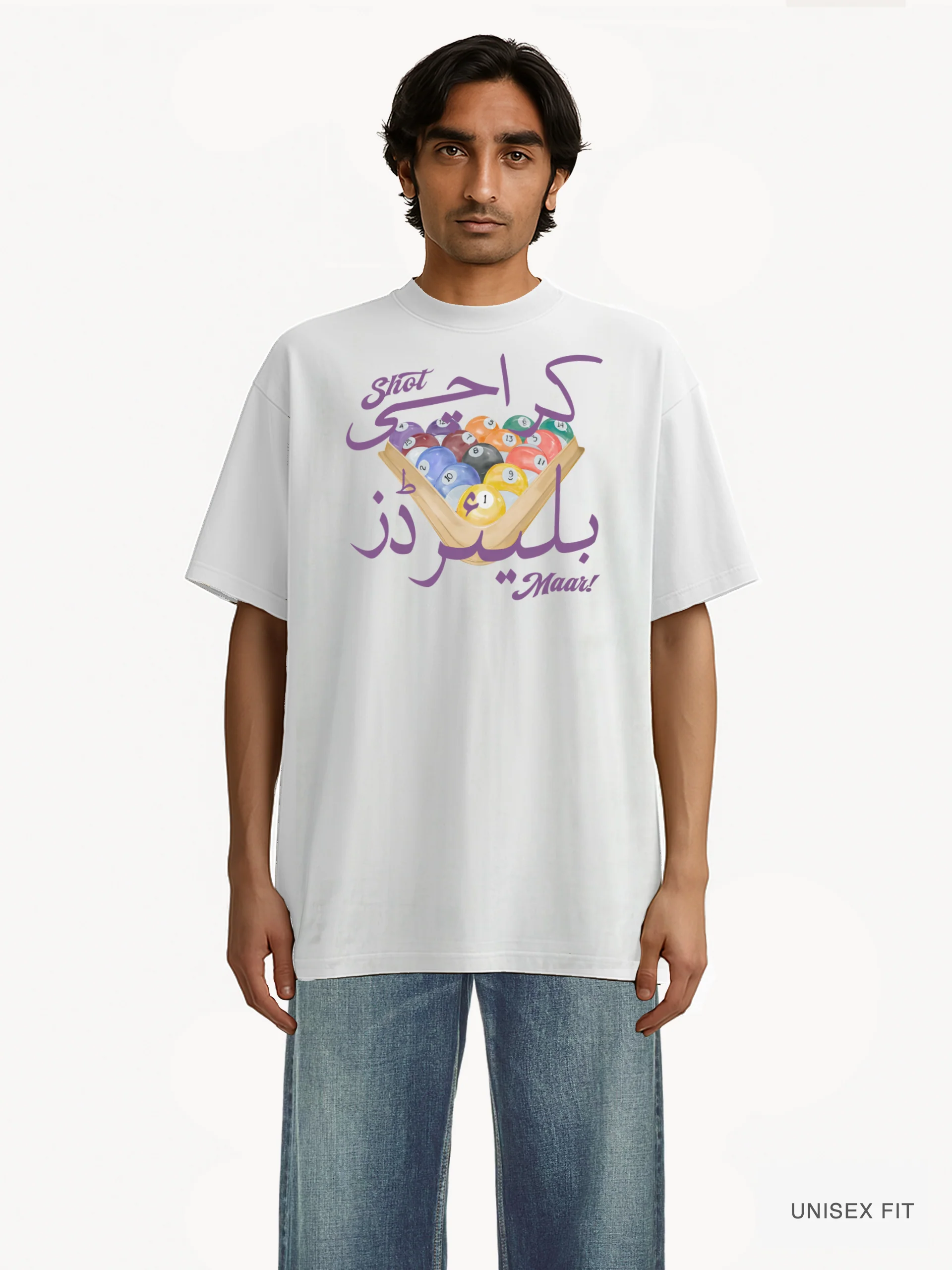 (PKR) Karachi Billiards "Shot Maar" Tee